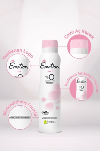 Love Kadın Alüminyumsuz Vegan Deodorant 4x150 ML Hızlı Kurur, Leke Bırakmaz