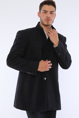 Plt8387 Dewberry Erkek Palto-desenli Lacivert Desenli Lacivert