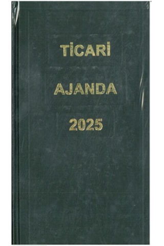 Özkan Armat 2025 Ticari Ajanda Günlük Çizgili 17x33 Siyah