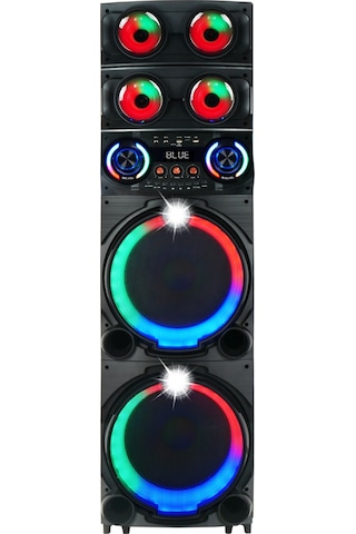 Gd-2126 Dijital Led Göstergeli Fm Radyolu Mikrofonlu Rgb Tws Çift 12 İnç Stereo Bass Kablosuz Karaoke Hoparlör