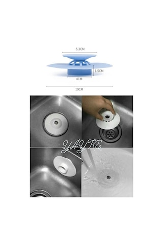 Yayke 3lü Silikon Süzgeç Lavabo Banyo Tıkacı Evye Küvet Gider