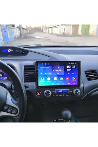 Honda Civic Fd6 2007-2011 Uyumlu 1gb Ram 16gb Android Navigasyon Multimedya Tesla Ekran Android Teyp Double Teyp Kablosuz Carplay Android Auto Bluetooth Wifi Gps Geri Görüş Kameralı 10.2"