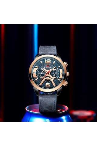 Yingfu Kuvars Saatler Lüks Erkek Kol Saati Siyah&rose Gold, Klasik 30 M Su Geçirmez Takvim Saat Çok Renkli