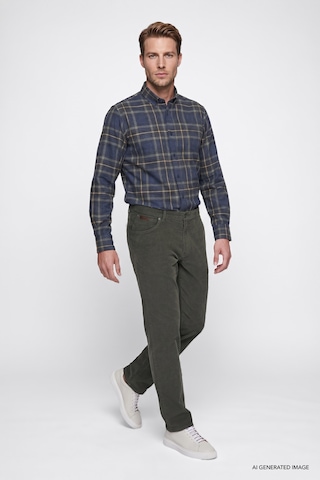 Wrangler Pamuklu Texas Slim Fit Cepli Esnek Erkek Kadife Pantolon Mw12sec300 Yeşil