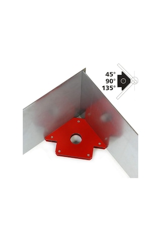 Manyetik Açılı Kaynak Tutucu Mıknatıs Gönye 75 Lbs
