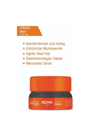 Agiva Wax 155 Ml 01 Strong Turuncu