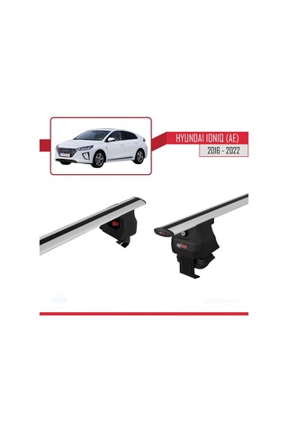 Hyundai Ioniq Ae 2016-2022 Arası İle Uyumlu Ace-4 Ara Atkı Tavan Barı Gri