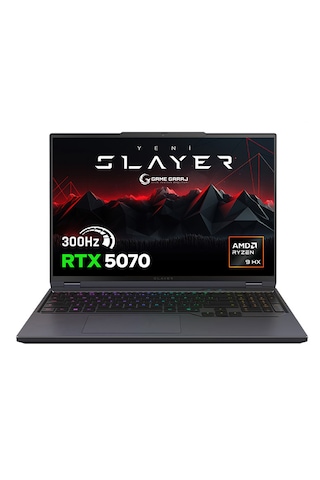 Game Garaj Slayer R9T-5070 C2 R9-8945HX 32 GB 2 TB SSD RTX5070 16" Dos Dizüstü Bilgisayar