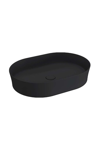 Bocchi Vessel Lavabo Oval Çanak 55 x 38 CM Mat Siyah 1521-004-012