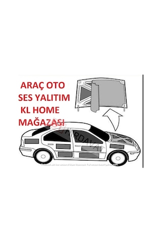 9Mm*50Cm*100Cm (0,50M2) Yapışkanlı Folyolu Araç Oto Ses Akustik (496628714)