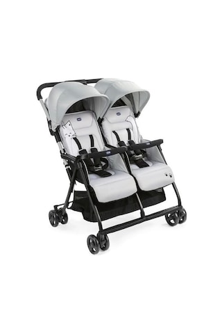 Chicco Ohlala Twin İkiz Bebek Arabası Silver