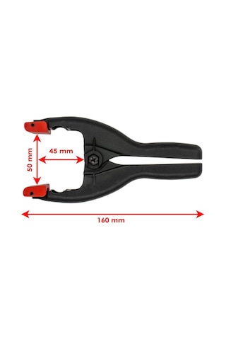 Rox 0152 Yaylı Mandal Tip Kıskaç Işkence 50 Mm 2 Li