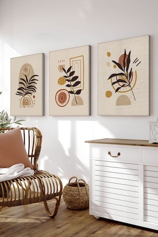 Artavessa Dekoratif 3 Parça Kanvas Tablo - 3CNVS13 20 x 30 20 x 30