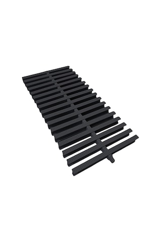 Havuz Savak Izgarası Tek Geçmeli 20 Cm - 1 Metre- Siyah
