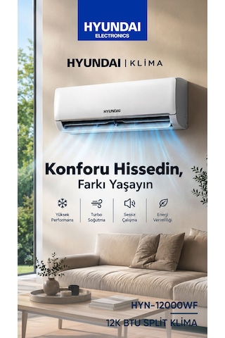 Hyundai HYN-12000WF 12000 Btu Inverter Klima