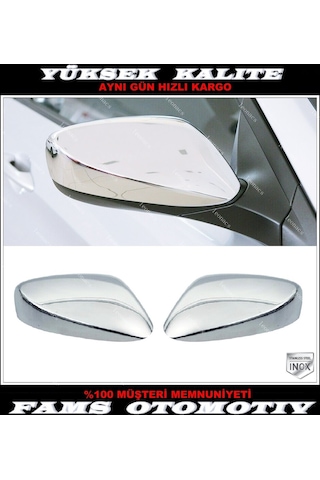Hyundai İ30 Krom Ayna Kapağı 2 Parça 2012 - 2017 Paslanmaz Çelik