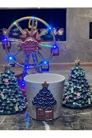 El Yapımı Christmas Ev Vazo Saksı Renkli