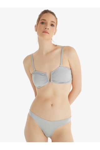 Kadın Brazilian Bikini Altı 10704 - Gri Gri