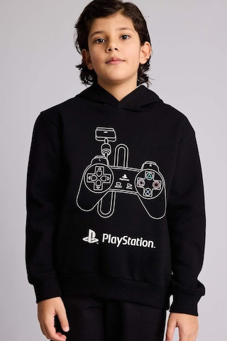 Defacto Erkek Çocuk Playstation Kapüşonlu Sweatshirt F9906a825cwbk81 Siyah-bk81