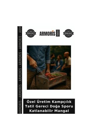 Özel Üretim Kampçılık Tatil Gereci Doğa Sporu Katlanabilir Mangal Çok Renkli