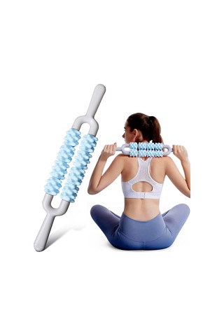 Homyl Egzersiz, Egzersiz Ve Koşu Için Masaj Silindiri Çubuk Mavi