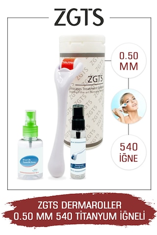 Zgts Dermaroller 0.50 Mm Titanyum 540 Iğneli Derma Roller Zgts Dermaroller 0.50 Mm Titanyum 540 Iğneli Derma Roller