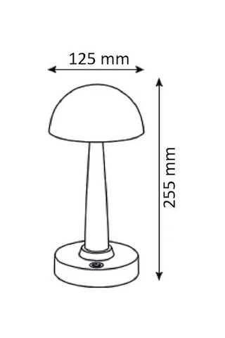 Noas Yl86-1601 Sunset Silver Gümüş Dokunmatik, Dimli Ve Şarjlı Led Masa Lambası - Gün Işığı 3200k Altın