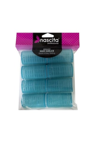 Nascita 8'li Cırtlı Bigudi 32x63, 52 Açık Mavi
