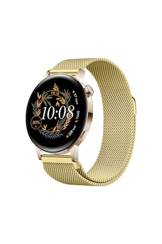 Huawei Watch Gt3 42mm Gt2 42mm Uyumlu Kordon Manyetik Milanese Loop Metal Kordon