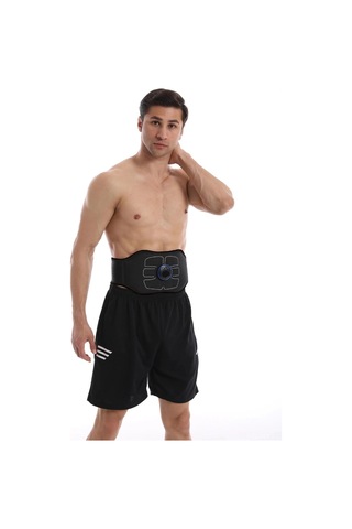 Yuntech01 Evde Kullanan Ems Nabızlı Karın Kasları Geliştirici, Şarj Edilebilir Masaj Kemer, Siyah, L/xl Siyah