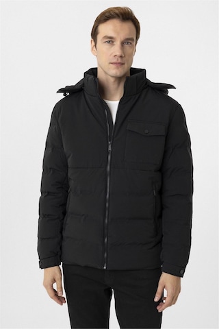 Süvari Siyah Slim Kapitone Mont-34888 Siyah
