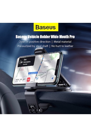 Soulader Evde, Ofiste Ve Araçta Kullanım İçin Pratik Ve Sağlam Telefon Tutucu - 4.7 İle 6.5 İnç Ekran Boyutlarına Uyumlu Geniş Ağızlı Model Siyah