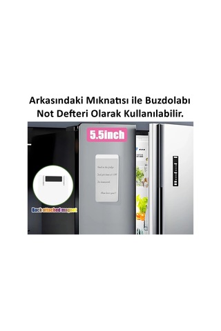 Znv Zenvia Mey İthalat Manyetik Mini Sihirli Yazı Tahtası 5,5" - 14 Cm Znv2025 Cmn