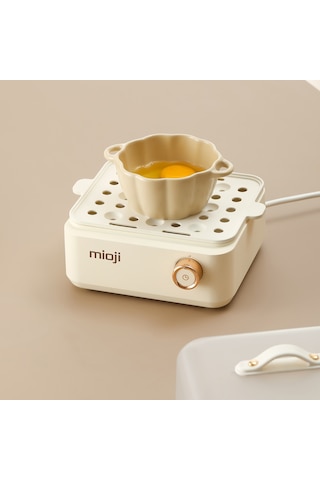 Mioji EG8B 500 W Yumurta Ve Çok Amaçlı Buharlı Pişirici Beyaz