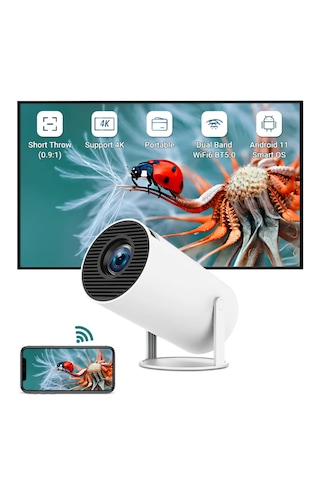Hy300 Pro Taşınabilir Android 11 Bluetooth Full Hd Projeksiyon Hy300 Pro Taşınabilir Android 11 Bluetooth Full Hd Projeksiyon