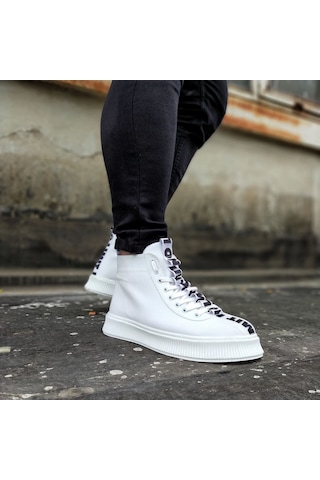 Wagoon Wg03 Beyaz Erkek Yarım Bilek Bot Beyaz