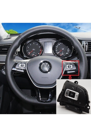 Volkswagen Direksiyon Düğme Tuş Takımı Sağ Taraf 5G0959442 - 28063534