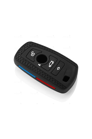 Bmw 1 3 5 7 Serisi F30 F25 F20 F18 F16 F15 F10 & X1 X3 X4 X5 X6 Silikon Desen Şeritli Anahtar Kılıfı 1 Adet