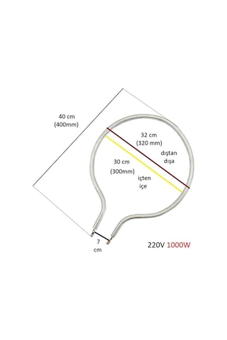 Büyük Fırın Boru Rezistans Davul Fırını Rezistansı - 325096140