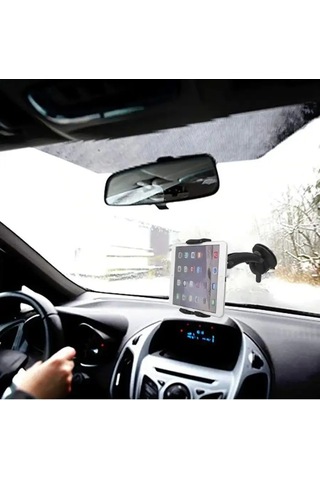 Megalavka Akıllı Telefonlar Ve Tabletler İçin Cam Veya Pano Üzerinde Tutucu 143305038 Siyah