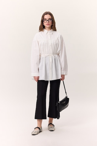 Dikiş Detaylı Flare Pantolon Siyah Siyah