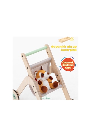 Trio Stroller Yürüteç - Oyuncak Bebek Arabası