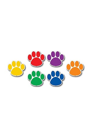 Resources Magnetic Accents Colourful Paw Prints 77207.0 Diğer