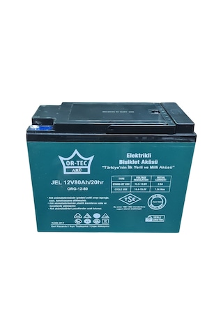 Ortec 12V 80 AH Jel Solar Sistem Aküsü 2023