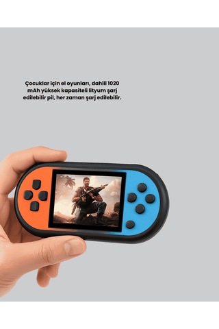 Mini Oyun Konsolu, 520 Oyunlu Hd Lcd Ekranlı