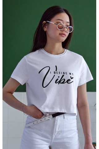 Vinevesta Unisex Oversize 24/1 Penye Dtf Baskılı Tişört - Dtf65 Çok Renkli