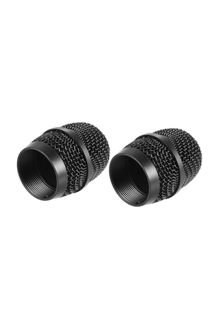 Youmex Bbs K100/k200/k300/4100/4500 Mikrofonu İçin Metal Uç Kafası, Darbeye Dayanıklı, Rüzgar Gürültüsünü Azaltan, Siyah, 2 Adet Paket