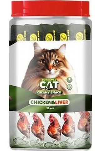 Eurogold Cat Ciğerli Tavuklu Kedi Ödül Maması 30 x 15 G