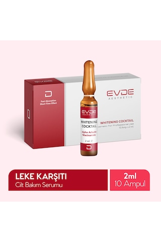 Whitening Cocktail Leke Görünümünü Azaltmaya Yardımcı Aydınlatıcı Serum Niacinamide + Alpha Arbutin 2ml X 10 Ampul