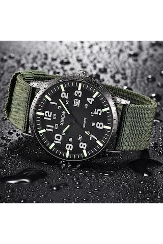 CBTxGlobal Takvimli Kanvas Kordon nk2086 Erkek Kol Saati